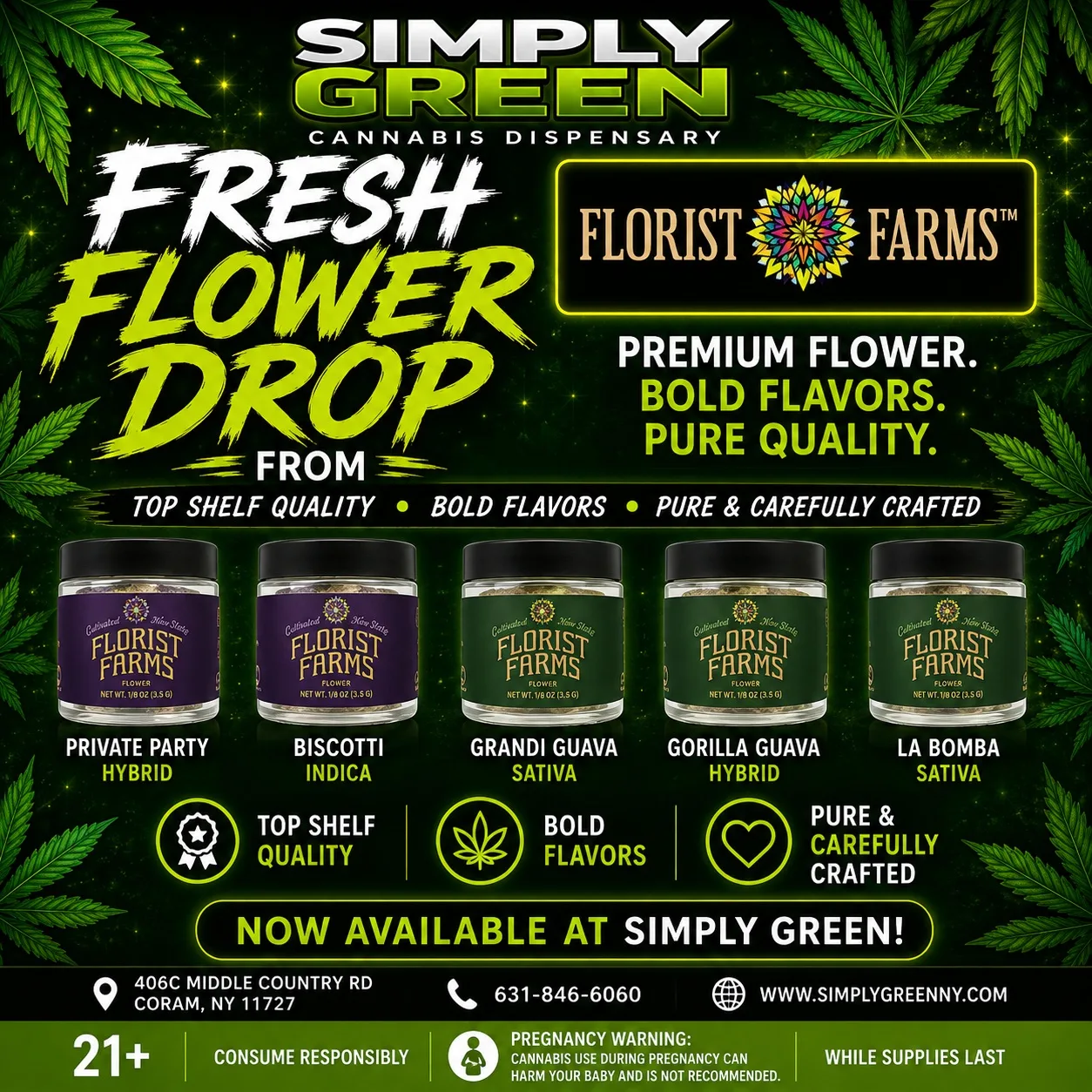 Florist flower drop available at Simply Green